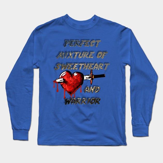 Sweetheart & warrior Long Sleeve T-Shirt by djmrice